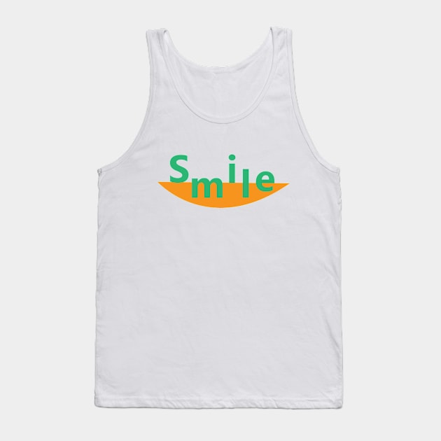 Smile Tank Top by dddesign